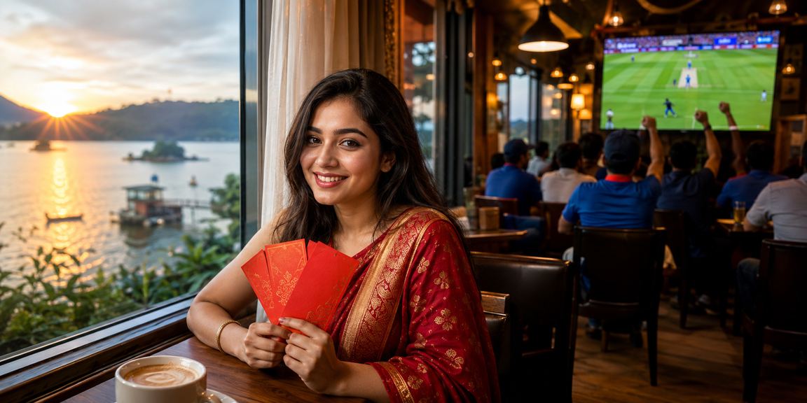 বাংলাদেশি মডেল রাঙামাটিতে ক্রিকেট বেটিং উপভোগ করছেন