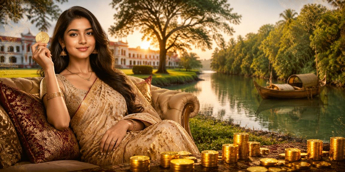 সুন্দরবনের পটভূমিতে বাংলাদেশি ব্যবহারকারী নিরাপদ পেমেন্ট করছেন